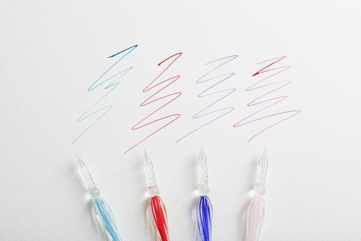 Immagine prodotto Jacques Herbin Federhalter Glasfeder gedreht 18cm lang (Rosso, 1x)