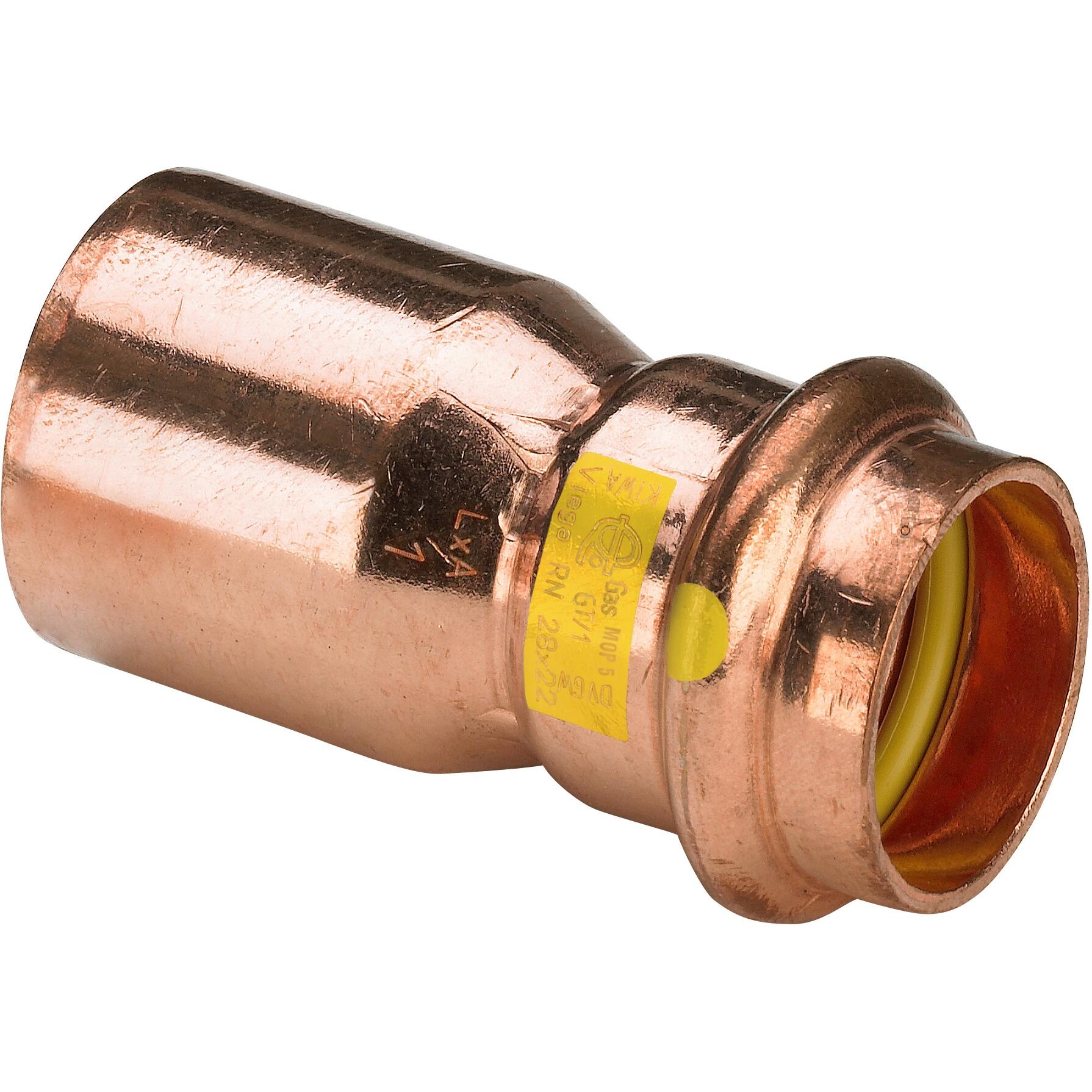 Viega, Rohrverbindungstechnik, 2615.1 – Reduzierung Profipress G 2615.1 Durchmesser 22 x 18 mm Kupfer (Pressverbindung)
