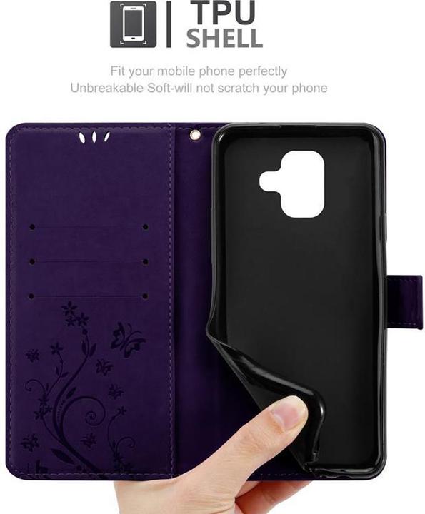 Immagine prodotto Cadorabo Copertina del libro a fiori (Samsung Galaxy J6 (2018))