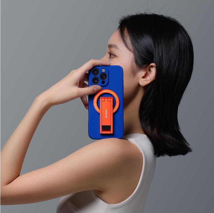 Immagine prodotto Ulanzi MA60 Mini MagSafe-Tripod Foldable - Orange (Materiale sintetico, Metallo)