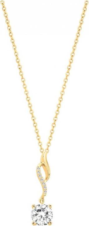 Image du produit Lara Collier Plaque Or - Zirconia (Laiton)