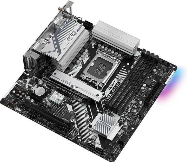Produktbild AsRock B760M Pro RS/D4 WiFi (LGA 1700, Intel ICH7, mATX)