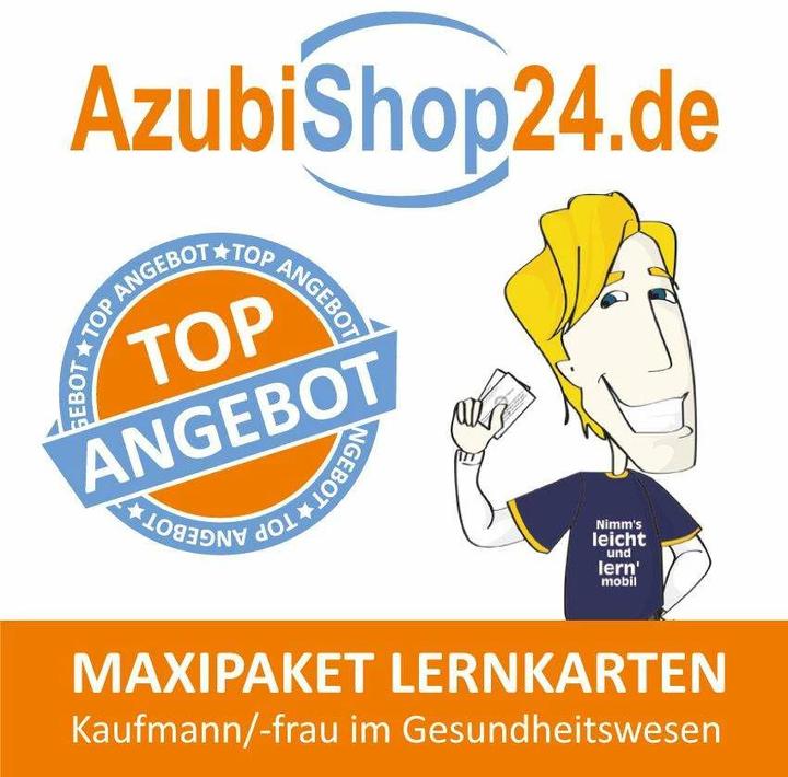 Produktbild AzubiShop24.de Lernkarten Kaufmann / Kauffrau im Gesundheitswesen. Maxi-Paket (Deutsch, Jochen Grünwald, Michaela Rung-Kraus, Uwe Müller, 2024)