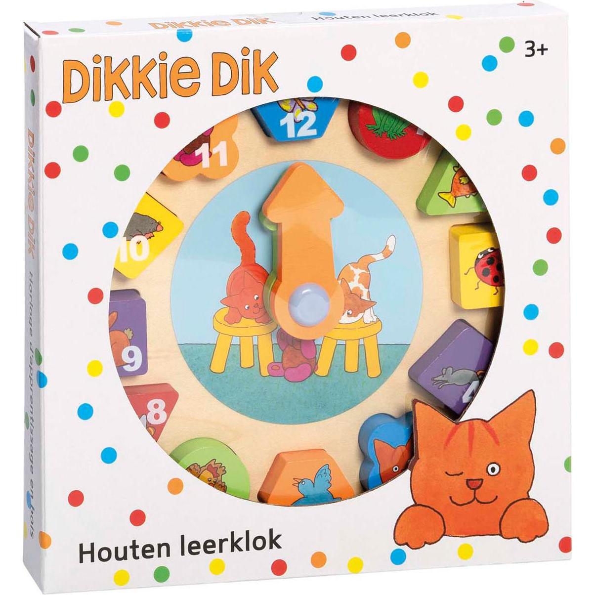 Thumbnail - Bambolino Toys Dikkie Dik Lernuhr aus Holz, 12-tlg.