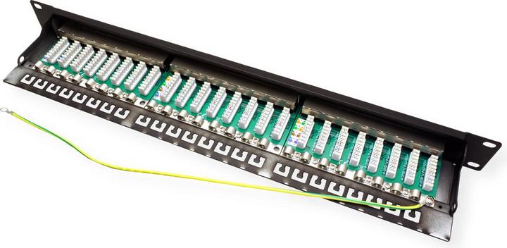 Immagine prodotto Value Pannello patch 19" Cat6A/Cl.EA 24 porte schermate nero