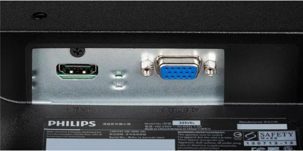 Actual product image Philips 223V5LHSB2/00 (1920 x 1080 pixels, 21.50")
