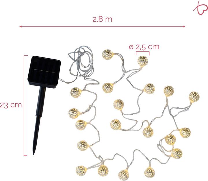 Produktbild Pauleen Solarleuchte Sunshine Glamour (0.07 m)