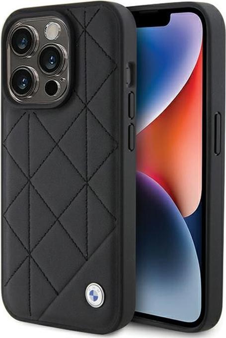 Produktbild BMW BMHCP15X22RQDK iPhone 15 Pro Max 6.7" czarny/black Leather Quilted (Apple iPhone 15 Pro Max)