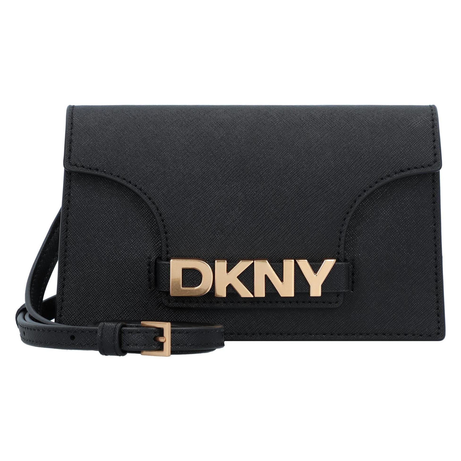 Dkny, Damen, Handtasche, Avril Umhängetasche Leder 19 Cm, Schwarz
