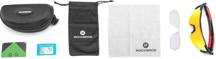 Actual product image Rockbros 10182 polarizing cycling glasses - red (Red)