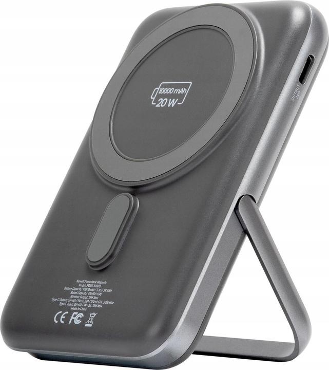 Actual product image Newell Powerbank MS-10000 MagSafe 10000 mAh PD 20 W - grey (10000 mAh, 20 W, 37 Wh)