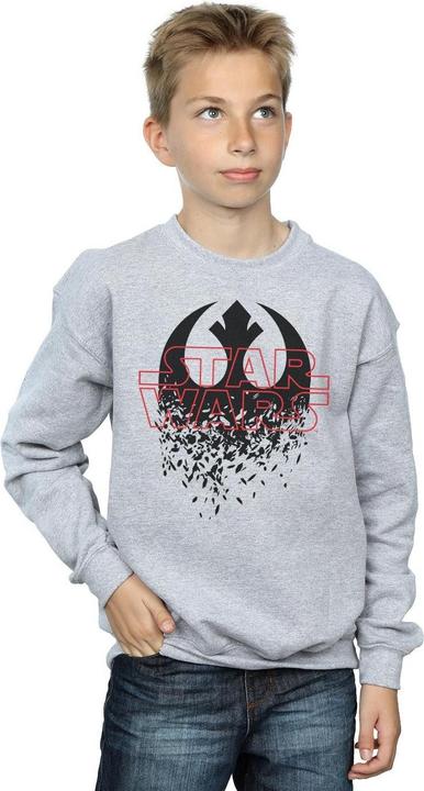 Actual product image Star Wars Boys The Last Jedi Shattered Emblem Sweatshirt (128)
