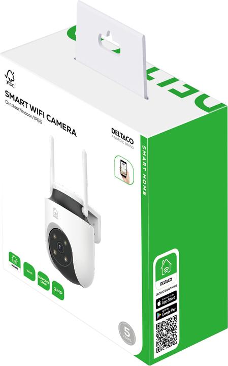 Actual product image Deltaco Smart Home Kamera SH-IPC18 Outdoor IP65 drehbar (2304 x 1296 Pixels)