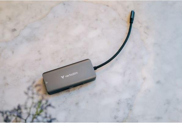 Produktbild Verbatim HUB USB-C 6PORT RJ45 (USB-C, 6 Ports)