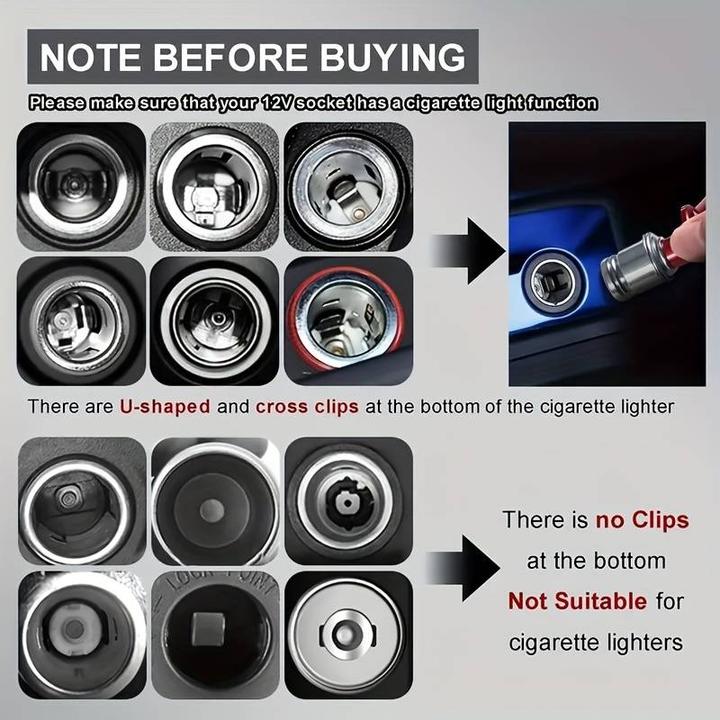 Actual product image PhoneLook Fun button replacement universal cigar lighter 12V FIRE MISSILE funny decoration car interior