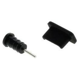 Otb Staubschutz-Kappen Set Für Usb Type C (Usb-C) & Kopfhörer-Anschluss Schwarz, Usb Kabel