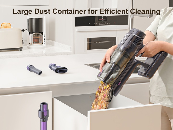 Actual product image Lubluelu L7 cordless upright vacuum cleaner