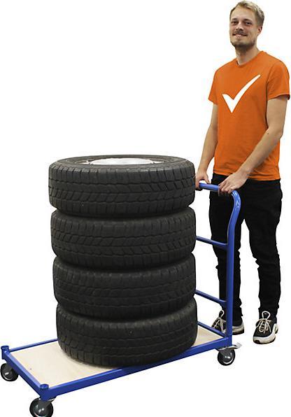 Image du produit eurokraft basic Chariot plate-forme, force 250 kg, L x l plate-forme 1050 x 475 mm. (250 kg)