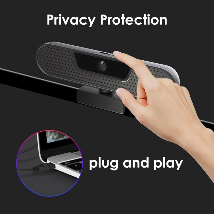 Produktbild Vizolink 2K Webcam W4GS mit Autofokus und Geräuschunterdrückung