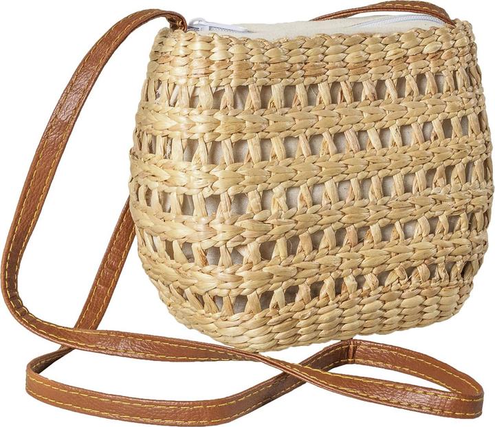 Immagine prodotto Natura Punto Borsa a tracolla in giacinto d'acqua con tracolla in pelle