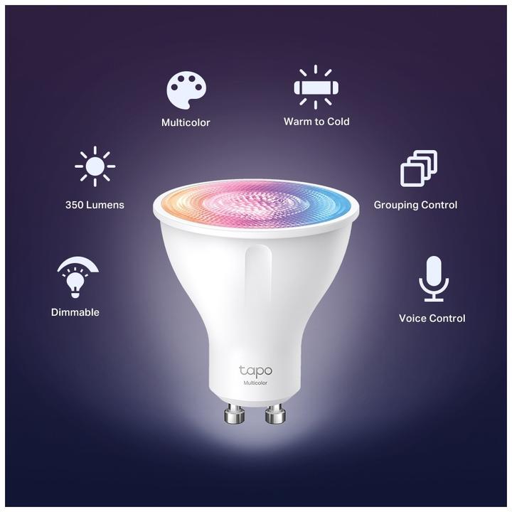 Produktbild TP-Link Tapo L630 (1-pack) (GU10, 3.70 W, 350 lm, 1 x, E)