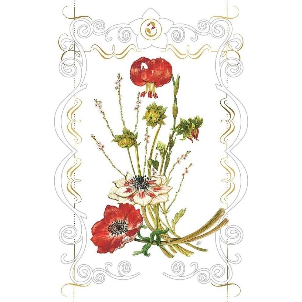 Davinci, Biglietto di auguri + Carta da lettere, Karte 12x18cm + Lilien-Umschlag