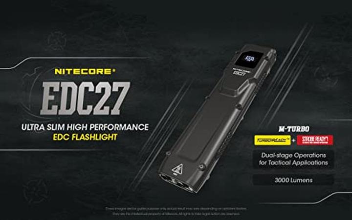 Actual product image Nitecore EDC27 incl. battery - 3000 lumen (13.56 cm, 3000 lm)