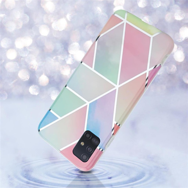 Produktbild Cadorabo IMD TPU Bunter Marmor Cover (Samsung Galaxy A51 5G)