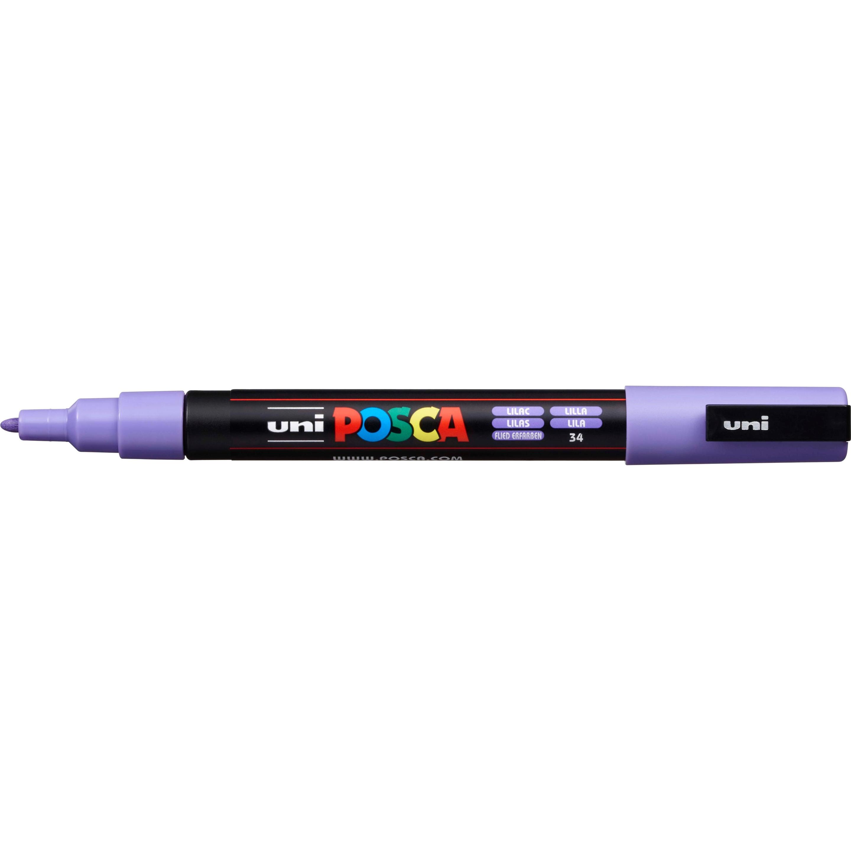 Thumbnail - 6x Posca, Marker, Marker PC-3M Rundspitze (Violett, 0.90 mm, 1 x)