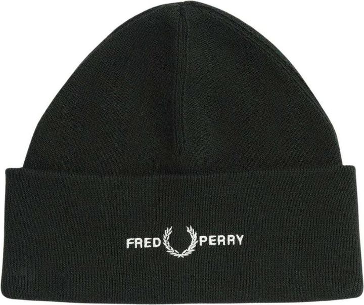Actual product image Fred Perry Unisex Adult Graphic Logo Beanie (One size)