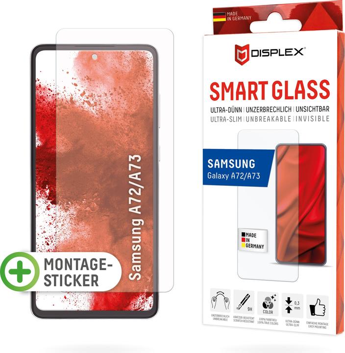 Produktbild Displex Smart Glass (1 Stück, Samsung Galaxy A72, Samsung Galaxy A72 5G, Samsung Galaxy A73 5G)