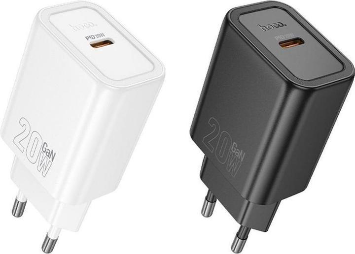 Produktbild Hoco Adapter wall charger Type C PD QC 20W N60 black (20 W, 1 Port)