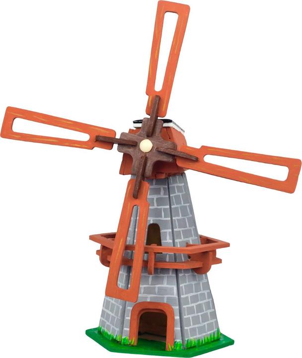 Actual product image Pebaro Wooden construction kit solar windmill