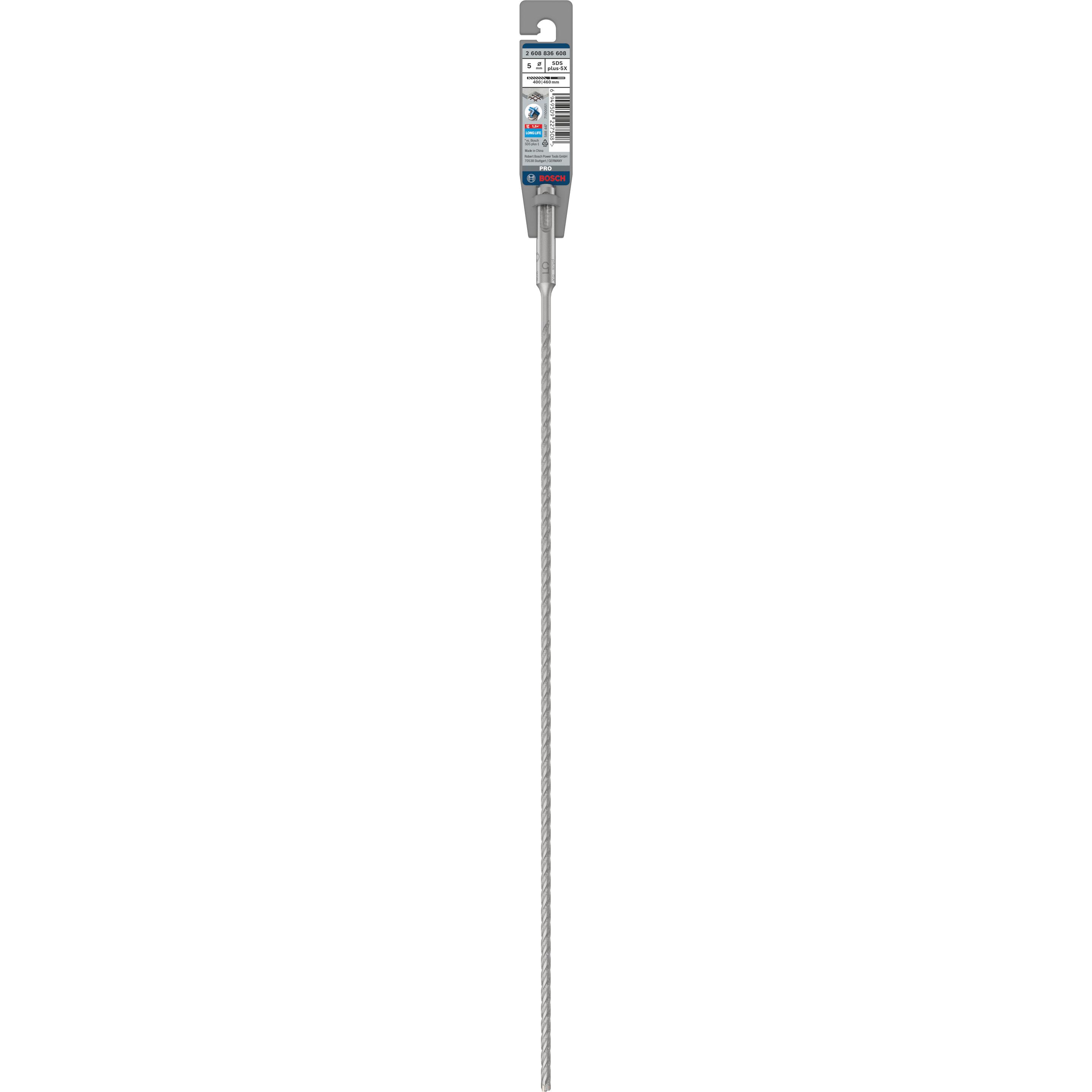 Thumbnail - Bosch Professional Zubehör, Bohrereinsatz, PRO SDS plus-5X Hammerbohrer, 5 x 400 x 460 mm (5 Millimeter)