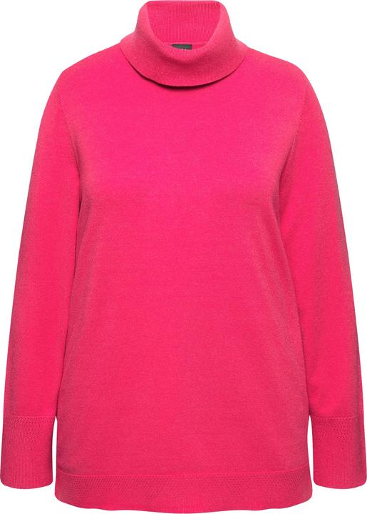 Actual product image Ulla Popken Turtleneck Ribbed Trim Long Sleeve Sweater (42, 44)