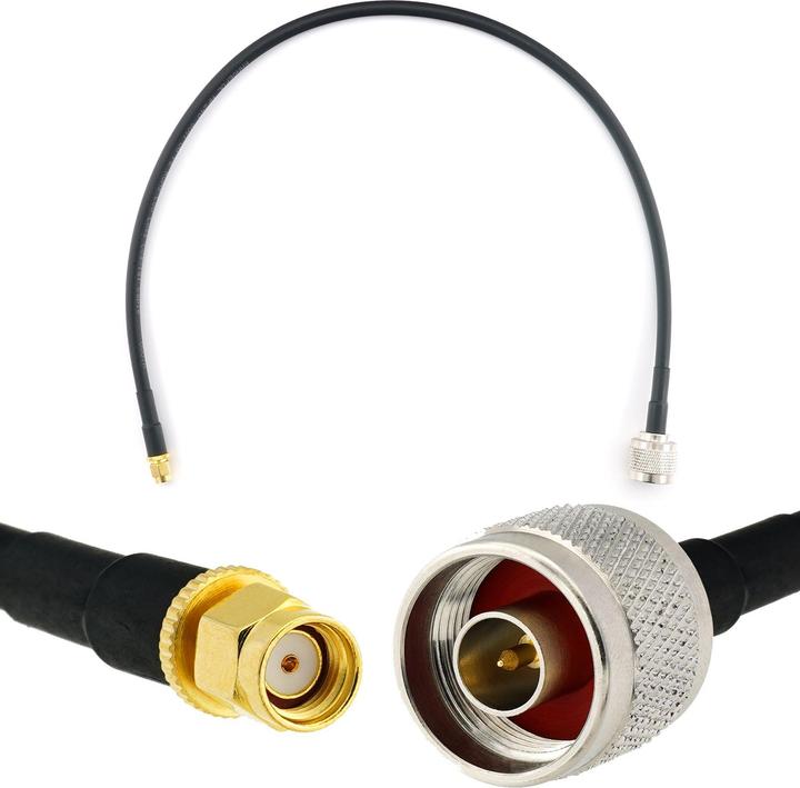 Produktbild Rangeful RP-SMA Male to N Male 50cm Coaxial Cable??? HF240 (LMR240 equivalent) HF240-RPSM-NM-0.5