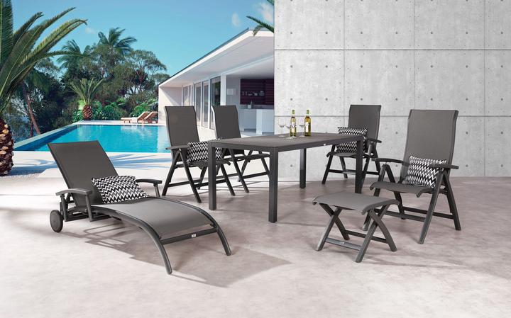 Produktbild Best Sonnenliege Larino grau (202 cm)