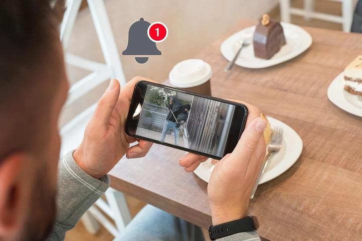 Actual product image Alecto DVC136IP - Outdoor wifi dome camera - Wit (1920 x 1080 Pixels)