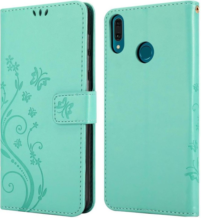 Produktbild Cadorabo Flower Book Cover (Huawei Y9 (2019))