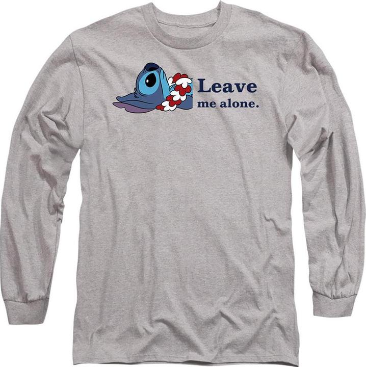 Actual product image Lilo & Stitch Unisex Adult Leave Me Alone T-Shirt (L)