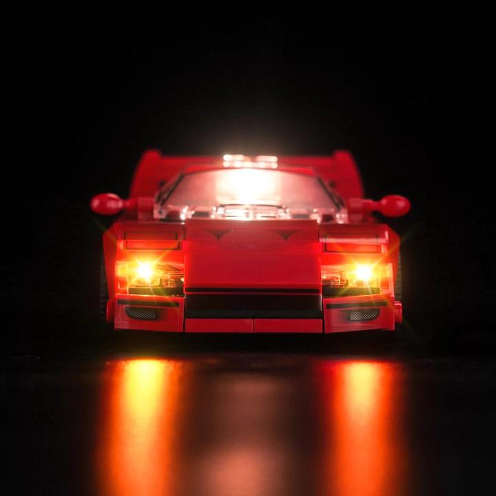 Actual product image BrickBling LED Licht Set für LEGO Ferrari F40 Supersportwagen (76934)