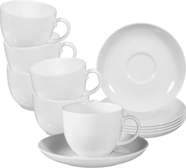 Seltmann Rondo/Liane Kaffeetassen mit Untertassen (210 ml, 6x)
