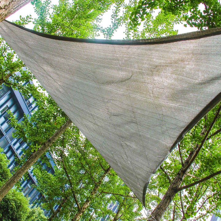 Actual product image Toboli Awning Sun Sail Triangle 3.6x3.6x3.6m Windproof Sun Protection UV 30+, Garden Terrace Balcony
