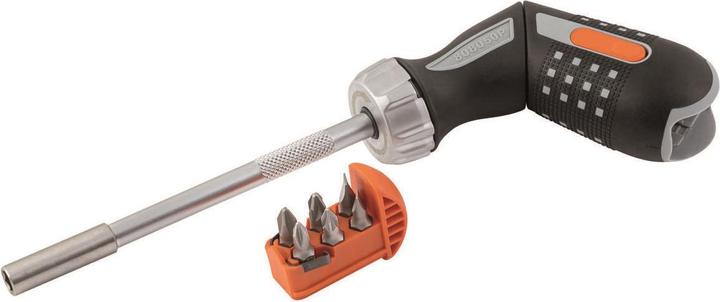 Produktbild Bahco 1/4"-Bit-Knarren-Schraubendreher mit Pistolengriff, 135 mm (Phillipps-Kreuzschlitz (PH), Pozidriv-Kreuzschlitz (PZ), Schlitz)