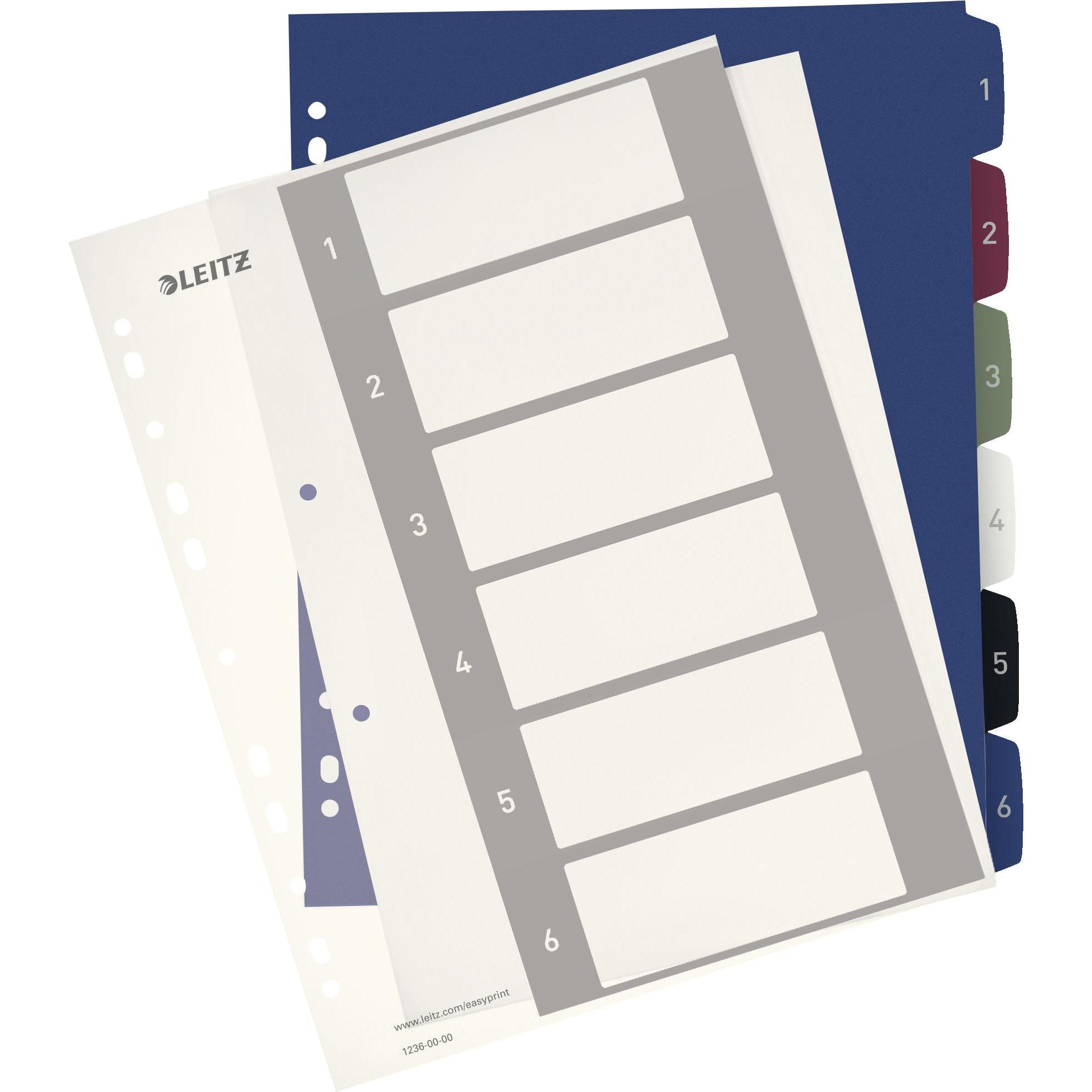 Leitz, Ordner Zubehör, STYLE - PC-beschriftbares Register