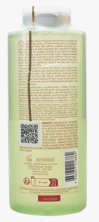 Image du produit Clarins Purifying Toning Lotion (Tonique visage, 400 ml)