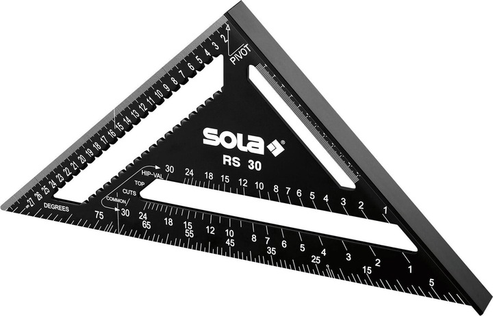 Sola Rafter angle RS 30 305 x 305 mm black coated