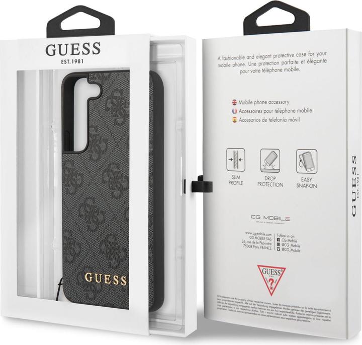 Produktbild Guess GUHCSA55GF4GGR A55 A556 czarny/black hardcase 4G Charms Collection (Samsung Galaxy A55)