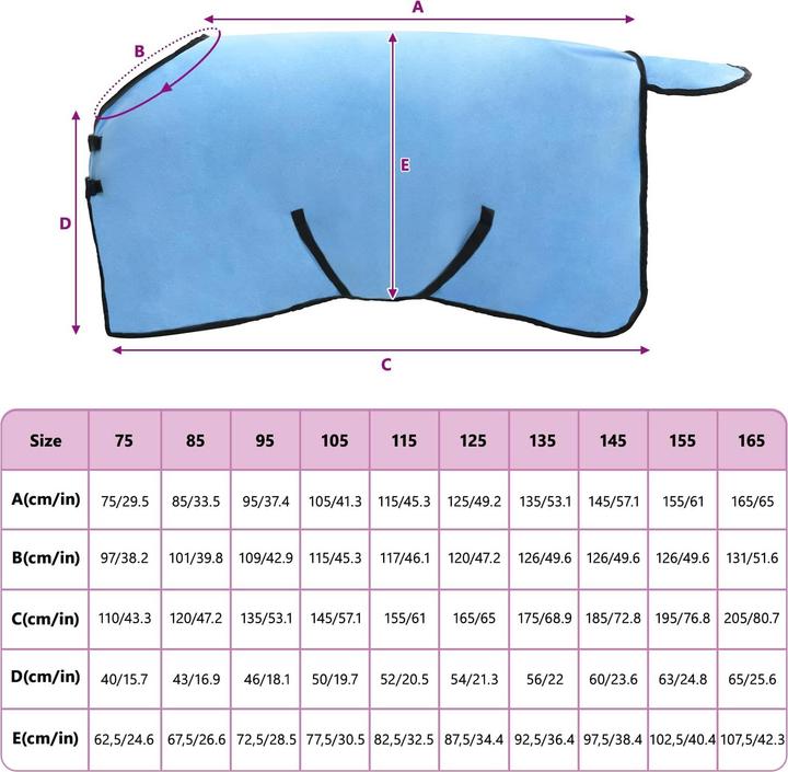 Produktbild vidaXL Polyester-Decke (115 cm)