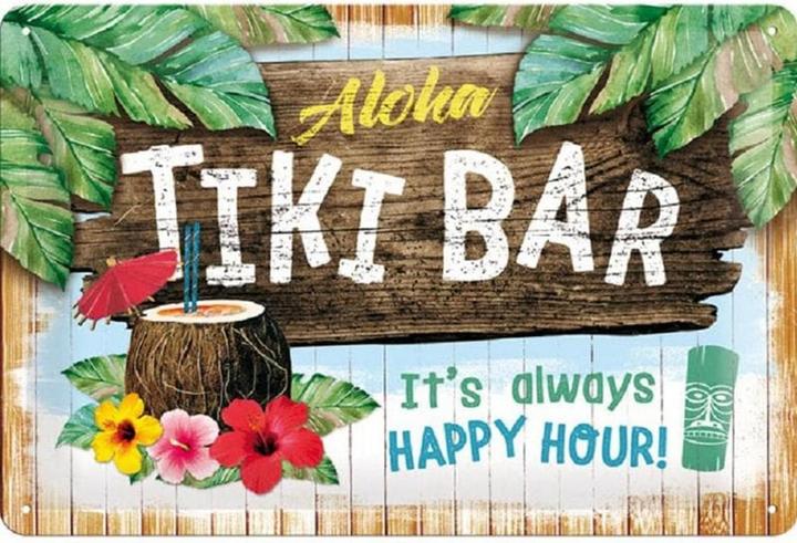 Produktbild Nostalgic-Art Merchandising Schild Tiki Bar 20 x 30 cm, Metall
